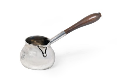 Lot 2015 - A George II Silver Brandy-Saucepan