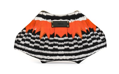 Lot 3074 - Alexander McQueen Da Manta Clutch Bag, mounted...
