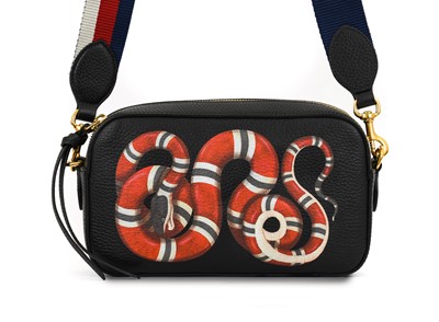Lot 3030 - Gucci Mervailles Black Leather Camera Bag,...