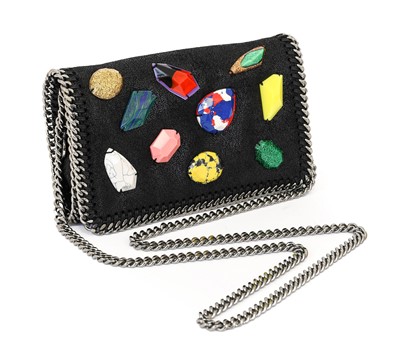 Lot 3069 - Stella McCartney Falabella Black Vegan Leather...