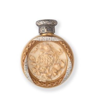 Lot 2051 - A Victorian Silver-Mounted Porcelain Scent-Bottle
