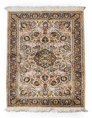 Lot 534 - Kashmir Silk-Piled Rug North West India, circa...