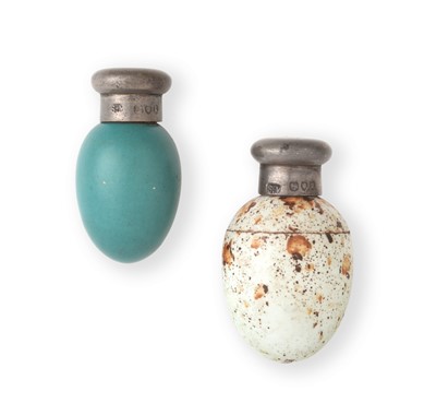Lot 2056 - A Victorian Silver-Mounted Porcelain Scent-Bottle