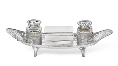 Lot 2009 - A George III Silver Inkstand