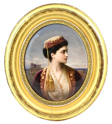 Lot 63 - A KPM Berlin Porcelain Plaque, mid 19th...