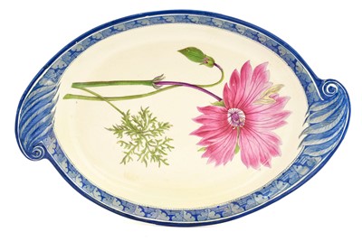 Lot 36 - A Creamware Named Botanical Dessert Dish,...