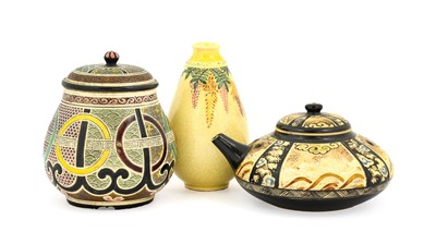 Lot 55 - A Japanese Earthenware Natsume (Tea Caddy) and...