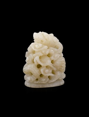 Lot 43 - A Chinese Jade Dragon, in 18th century style,...