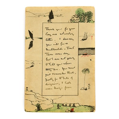 Lot 2094 - Ransome (Arthur) An autograph letter signed by...