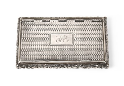Lot 2045 - A William IV Silver Snuff-Box