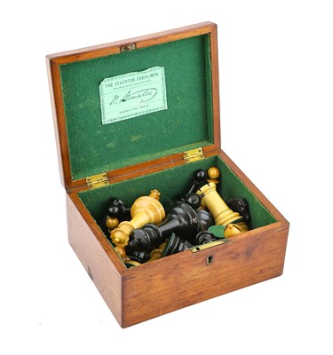 Lot 87 - A Jaques & Son Staunton Chess Set, late 19th...