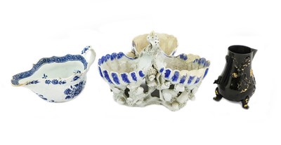 Lot 88 - A Bow Porcelain Triple-Shell Sweetmeat Stand,...