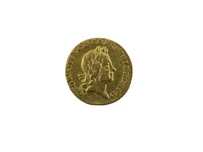 Lot 211 - George I Quarter Guinea 1718, obv. laureate...