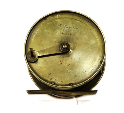 Lot 39 - A Wm Garden, Aberdeen 4 1/2" Brass Trolling Reel