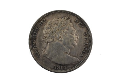 Lot 163 - George III Halfcrown 1817, obv. large laureate...