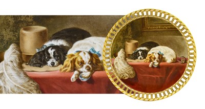Lot 51 - A Royal Worcester Porcelain Plate, 1875,...