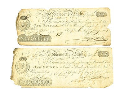 Lot 453 - Provincial Banknotes: 2 x Delph, Saddleworth...
