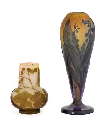 Lot 30 - A Gallé Cameo Vase, circa 1900, of globular...