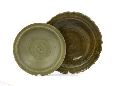 Lot 15 - A Longquan Celadon "Twin Fish" Dish, early...