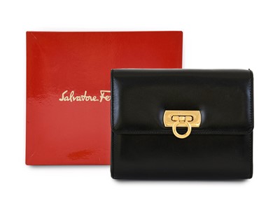 Lot 3017 - Salvatore Ferragamo Gancini Small Black...