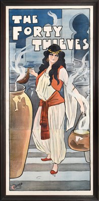 Lot 91 - The Forty Thieves, theatrical poster, printed...