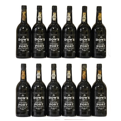 Lot 5154 - Dow's 1977 Vintage Port (twelve bottles)