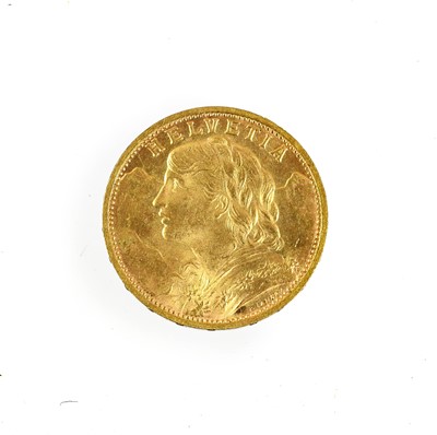 Lot 350 - 3 x Switzerland, 20 Francs 1935LB, obv....