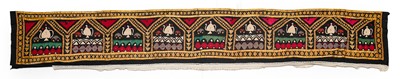 Lot 540 - Uzbek Suzani Panel, circa 1950 Woven on a...