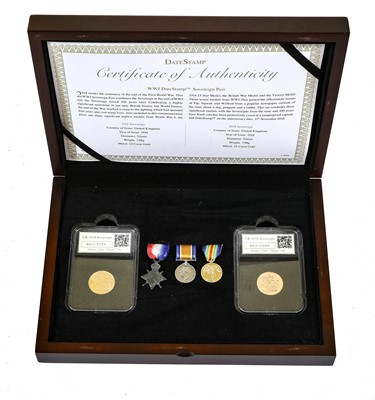 Lot 268 - DateStamp Sovereign 2-Coin Set, comprising:...