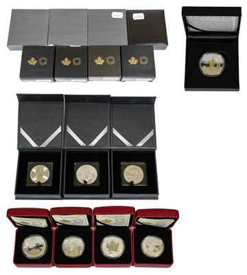 Lot 417 - 4 x Canada, Elizabeth II Silver Proof $5,...