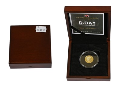 Lot 336 - Guernsey, Elizabeth II Gold Proof Penny 2019,...