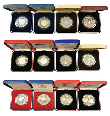 Lot 379 - 19 x Elizabeth II Silver Proof £5 (Crowns), to...