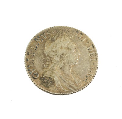 Lot 142 - ♦William III, 2 x Shillings: 1697 third draped...
