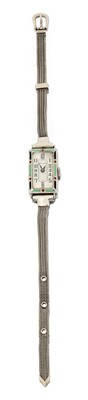 Lot 2080 - An Art Deco Enamel Lady's Wristwatch