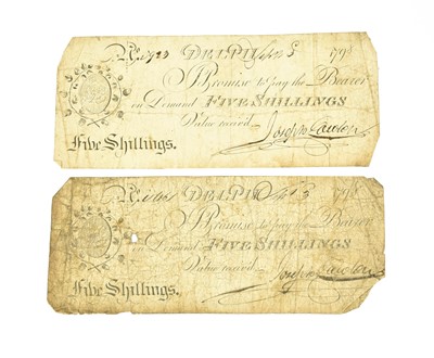 Lot 452 - Provincial Banknotes: 2 x Delph Bank, Five...