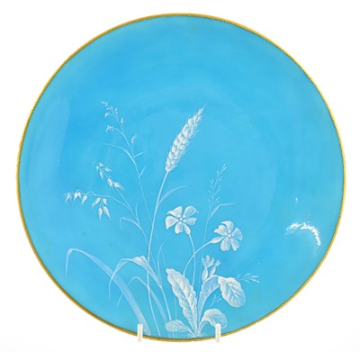 Lot 245 - A Mintons Porcelain "Limoges Enamel" Plate,...