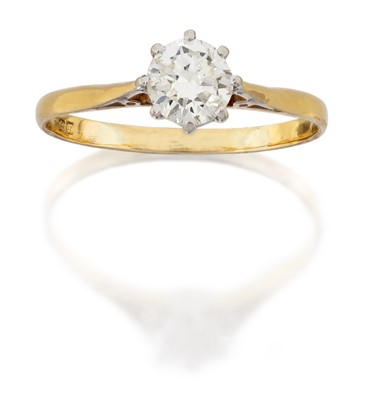 Lot 2115 - An 18 Carat Gold Diamond Solitaire Ring