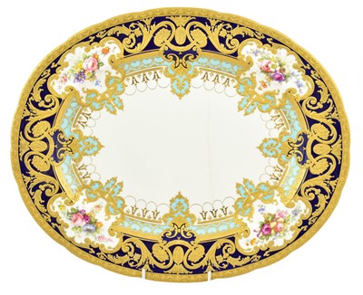 Lot 256 - A Royal Crown Derby Porcelain Oval Serving...