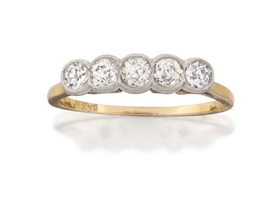 Lot 2030 - A Diamond Five Stone Ring