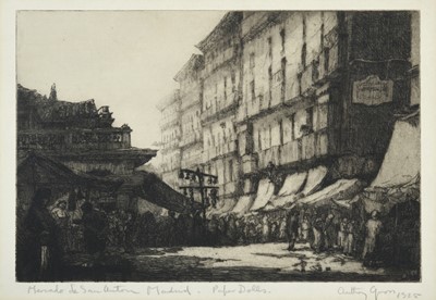 Lot 1014 - Anthony Gross CBE, RA (1905-1984) "Mercado St...