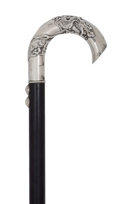 Lot 2239 - A Japanese Silver-Mounted Cane