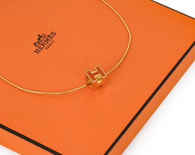 Lot 3041 - A Silver Gilt Pendant on Chain, by Hermès, the...