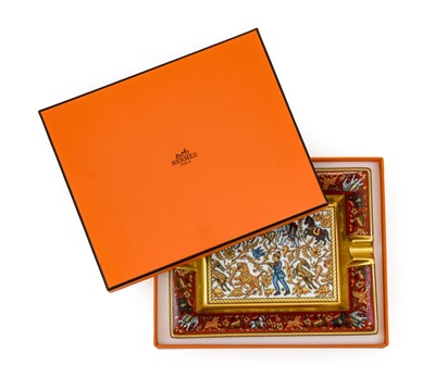 Lot 3036 - Hermès Chasse En Inde Design Ashtray,...