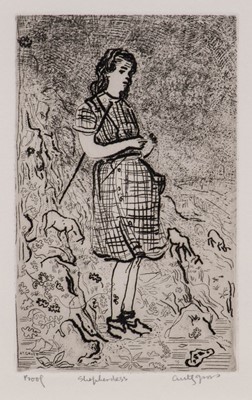 Lot 1015 - Anthony Gross CBE, RA (1905-1984) "Shepherdess"...