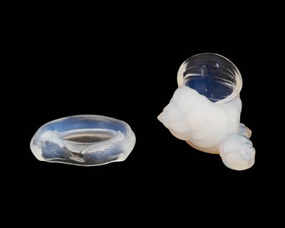 Lot 45 - A Jobling Opalescent Glass Salt, 1930s,...
