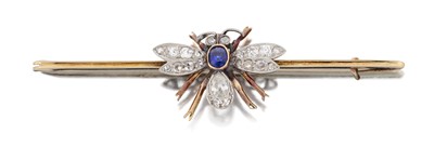 Lot 2044 - A Sapphire and Diamond Insect Brooch
