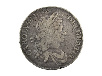 Lot 80 - Charles II, Crown 1663, obv. first draped bust...