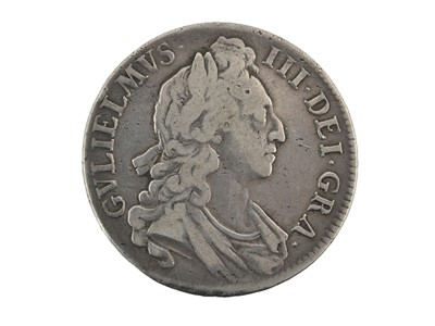 Lot 82 - William III, Crown 1696, obv. first draped...