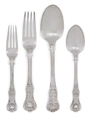 Lot 2215 - A George IV and Victorian Silver Table-Service