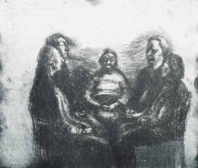 Lot 1022 - Celia Paul (b.1959) "My Four Sisters with my...